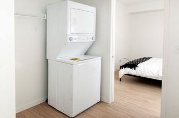 Stacked Washer/Dryer at CityLine Apartments, Minneapolis, MN, 55406